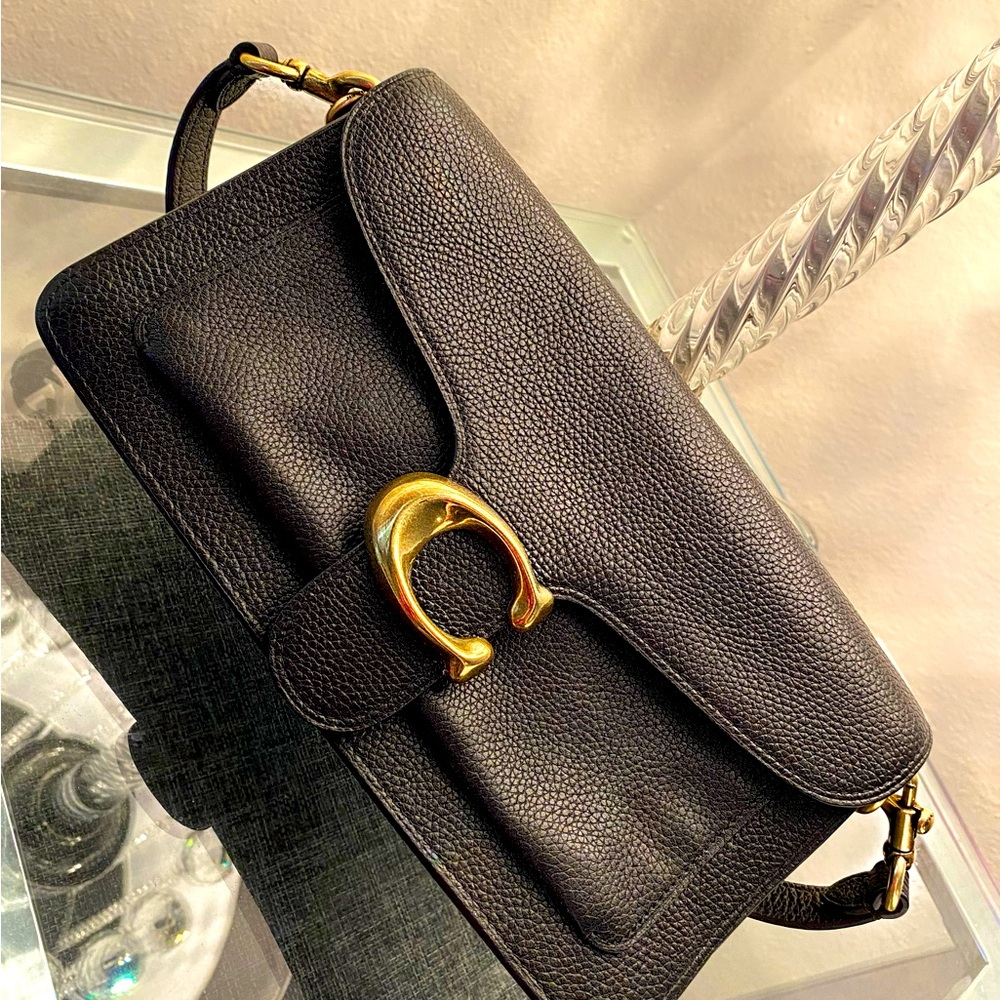 Polished Pebble Leather Tabby 26 Shoulder Bag with Removable Straps